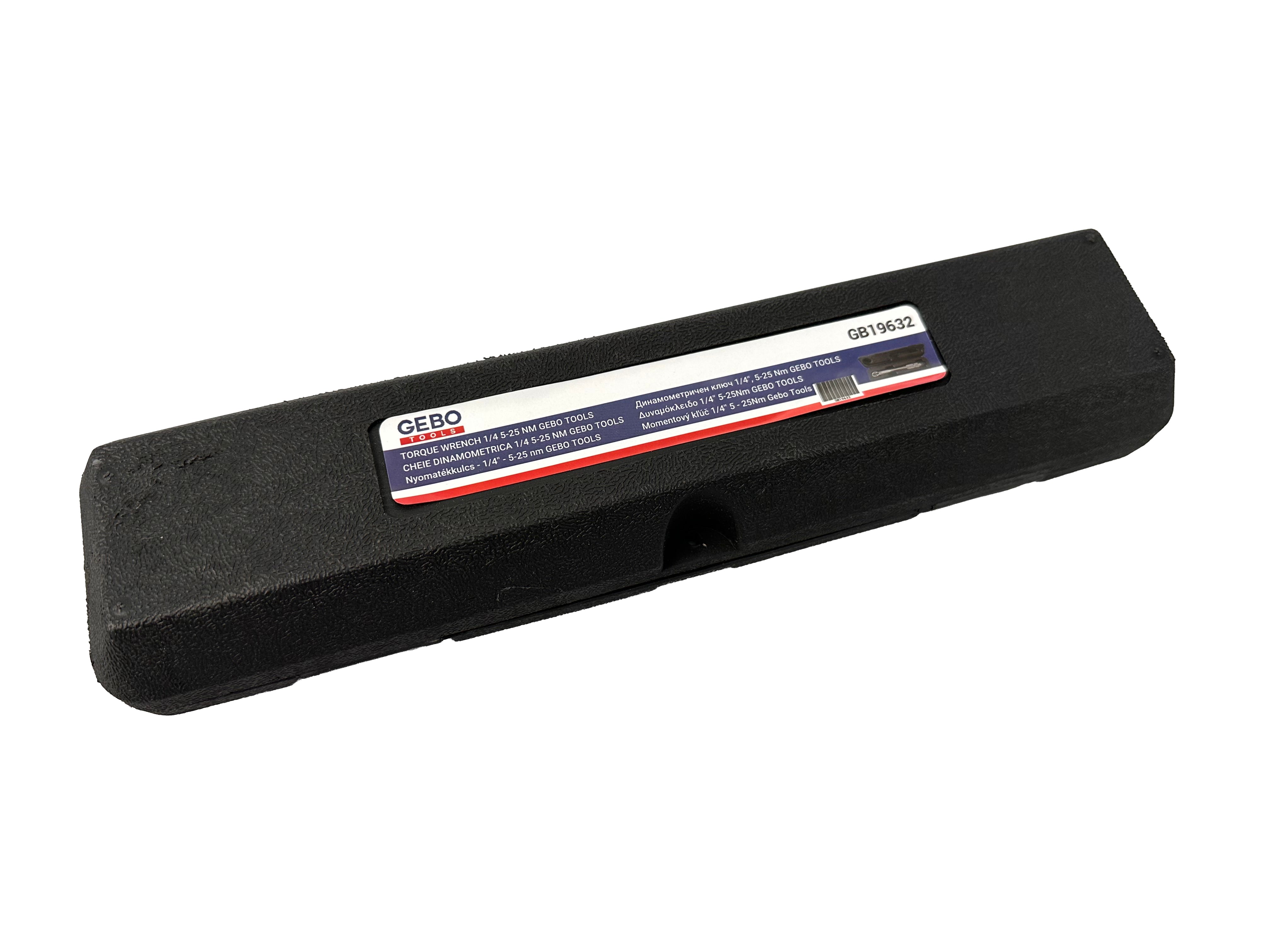 CHEIE DINAMOMETRICA 1/4 5-25 NM GEBO TOOLS