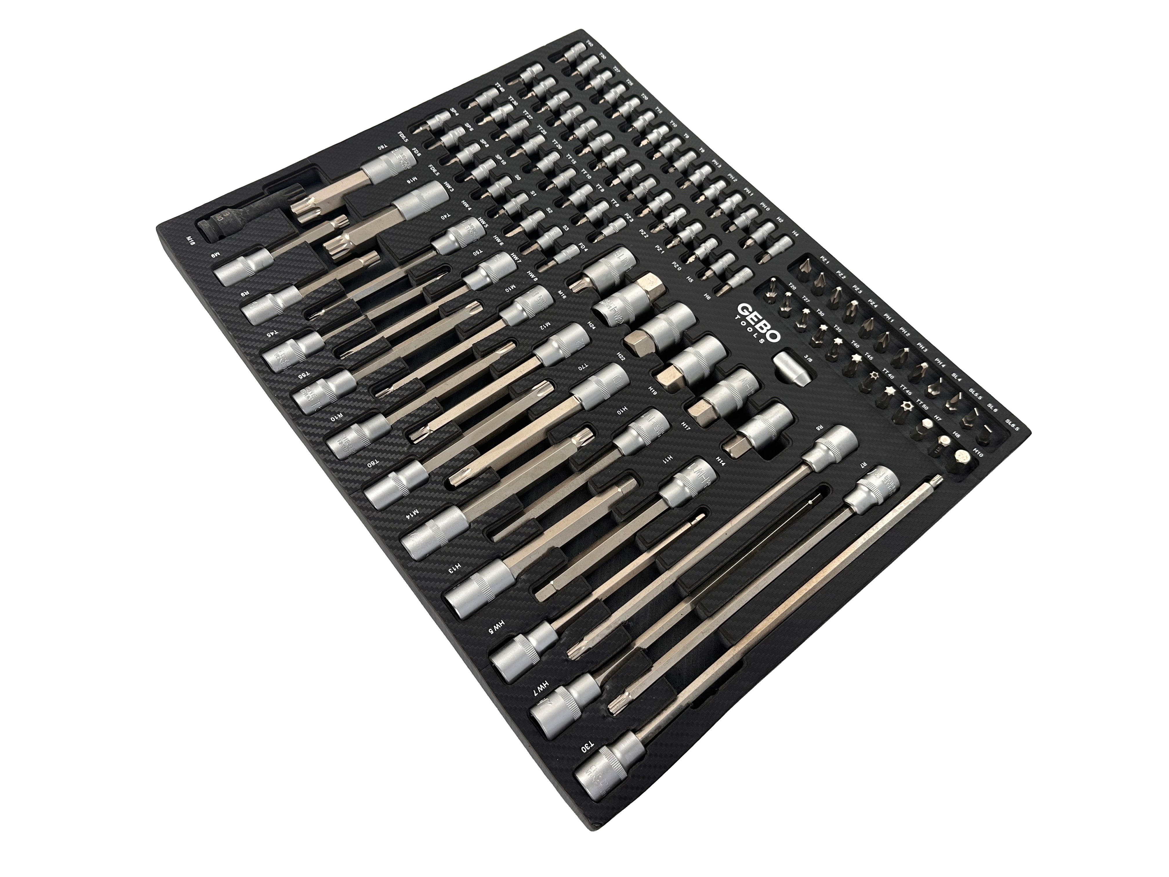 MODUL DULAP BITI 101 PIESE GEBO TOOLS