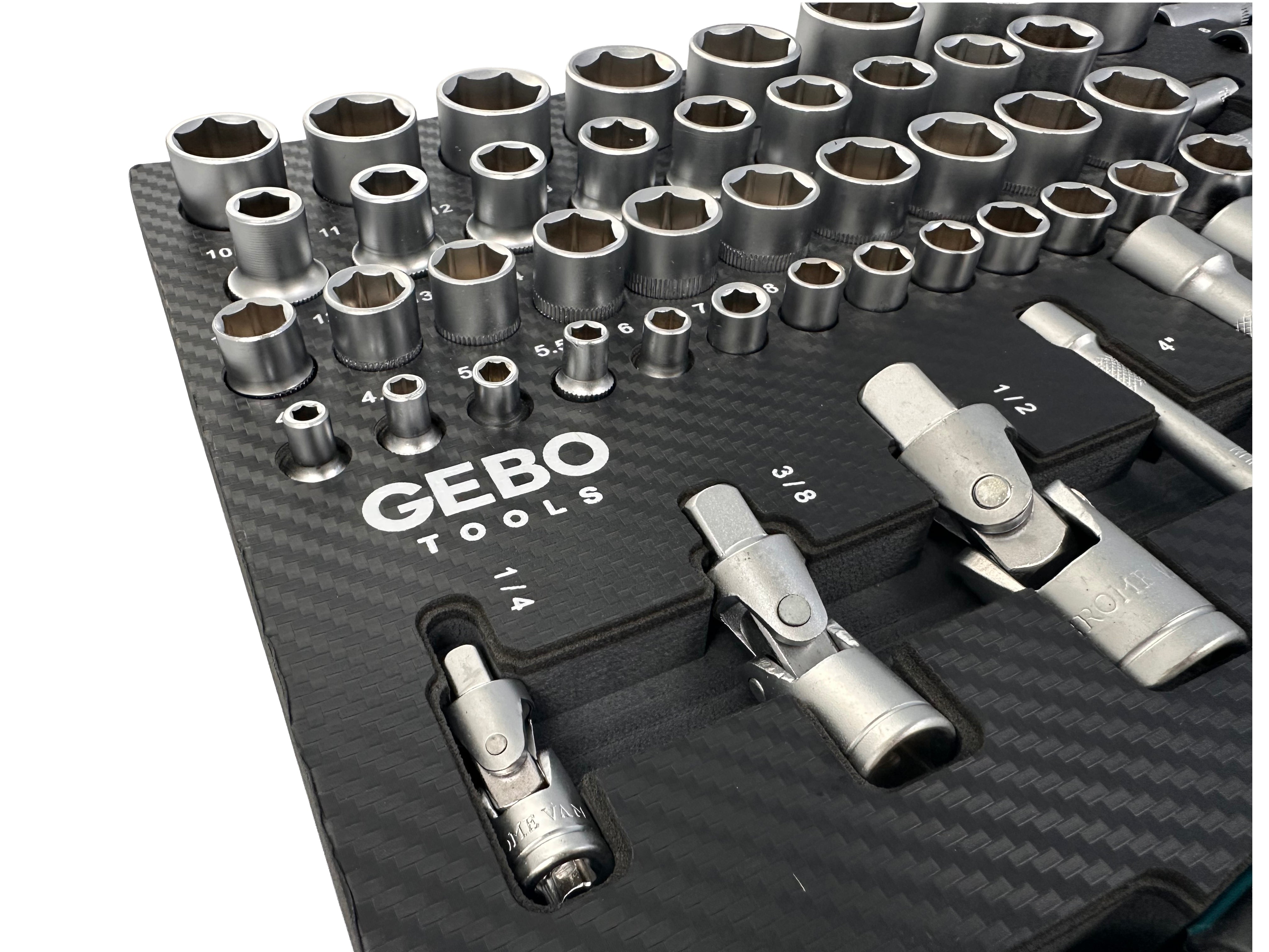 MODUL DULAP CHEI TUBULARE SI CLICHET 81 PIESE GEBO TOOLS