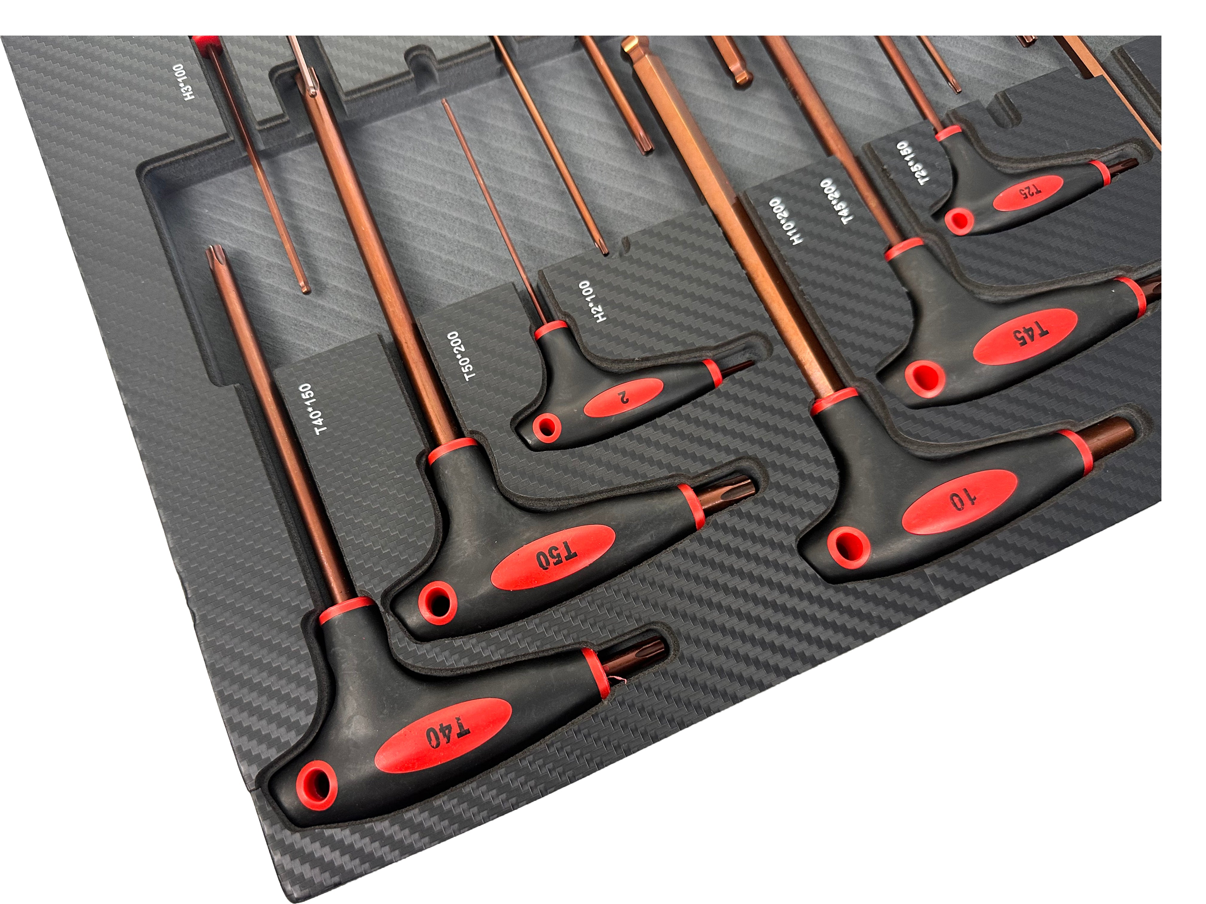 MODUL DULAP TORX IMBUS IN INCH CU MANER T 18 PIESE GEBO TOOLS