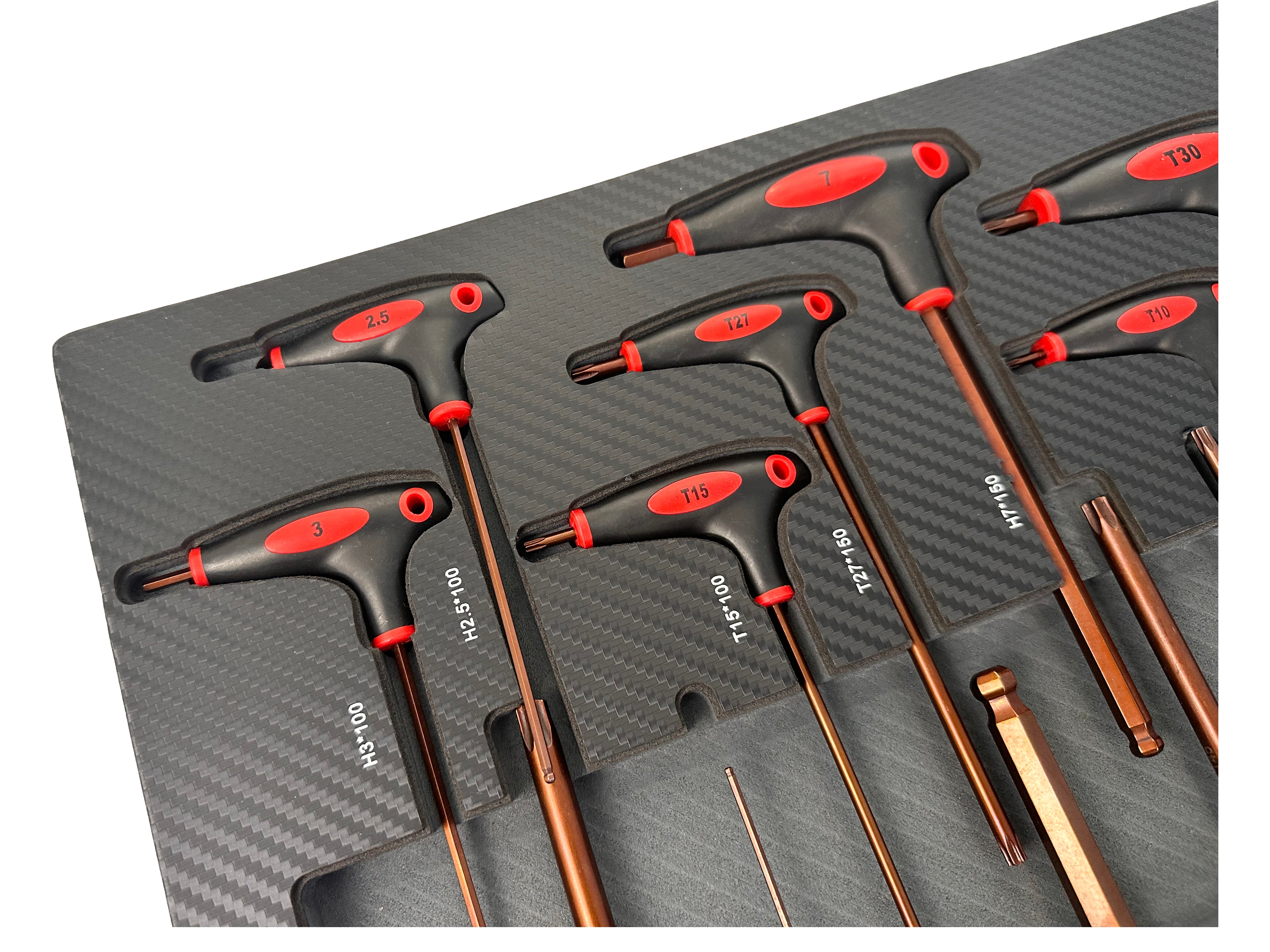 MODUL DULAP TORX IMBUS IN INCH CU MANER T 18 PIESE GEBO TOOLS