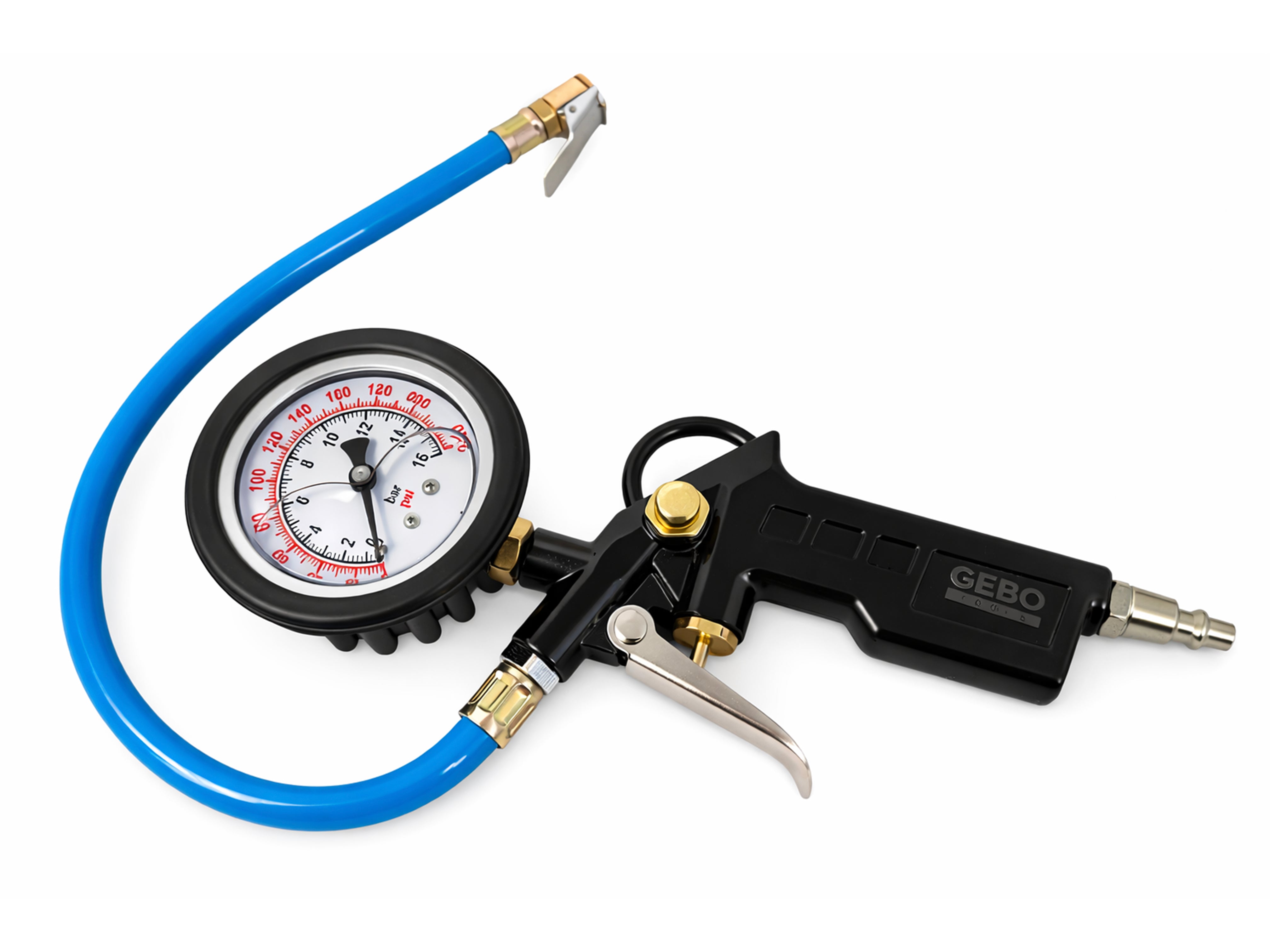 PISTOL DE UMFLAT ROTI ANVELOPE CU MANOMETRU DIGITAL GEBO TOOLS