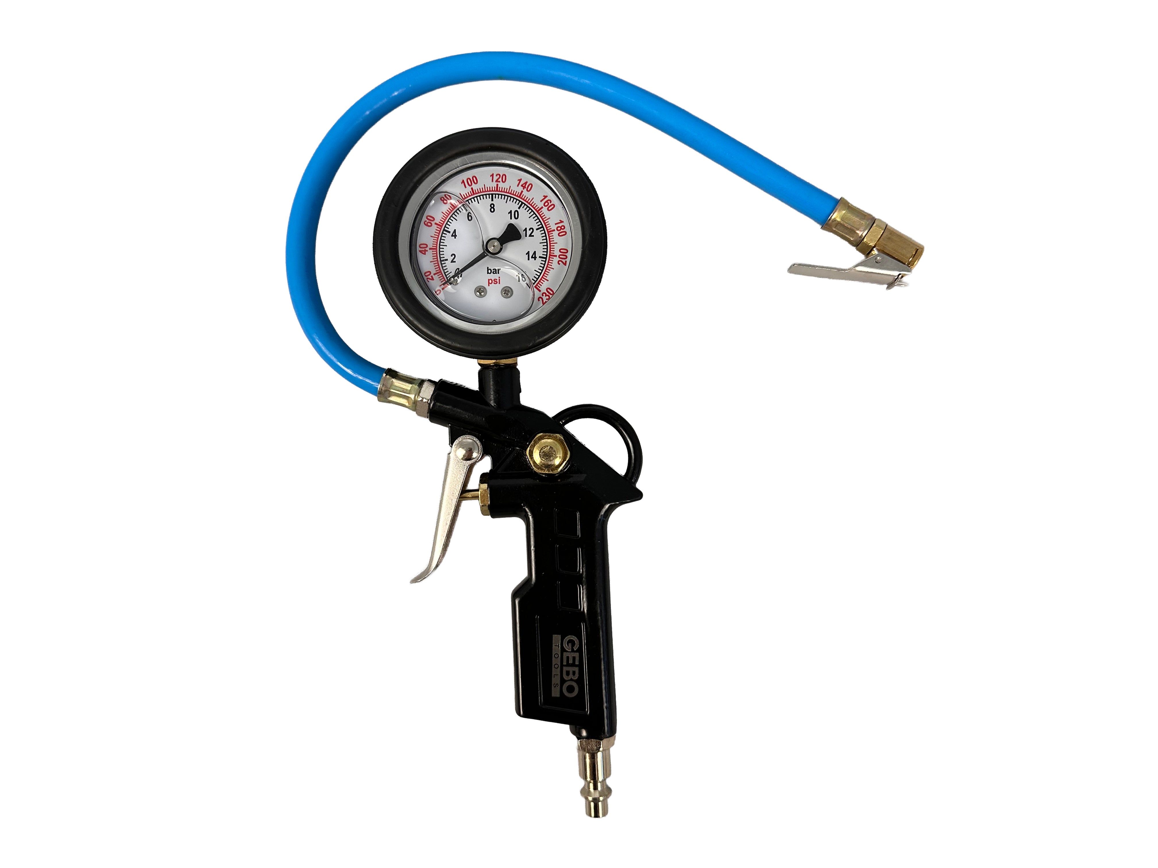 PISTOL DE UMFLAT ROTI ANVELOPE CU MANOMETRU DIGITAL GEBO TOOLS