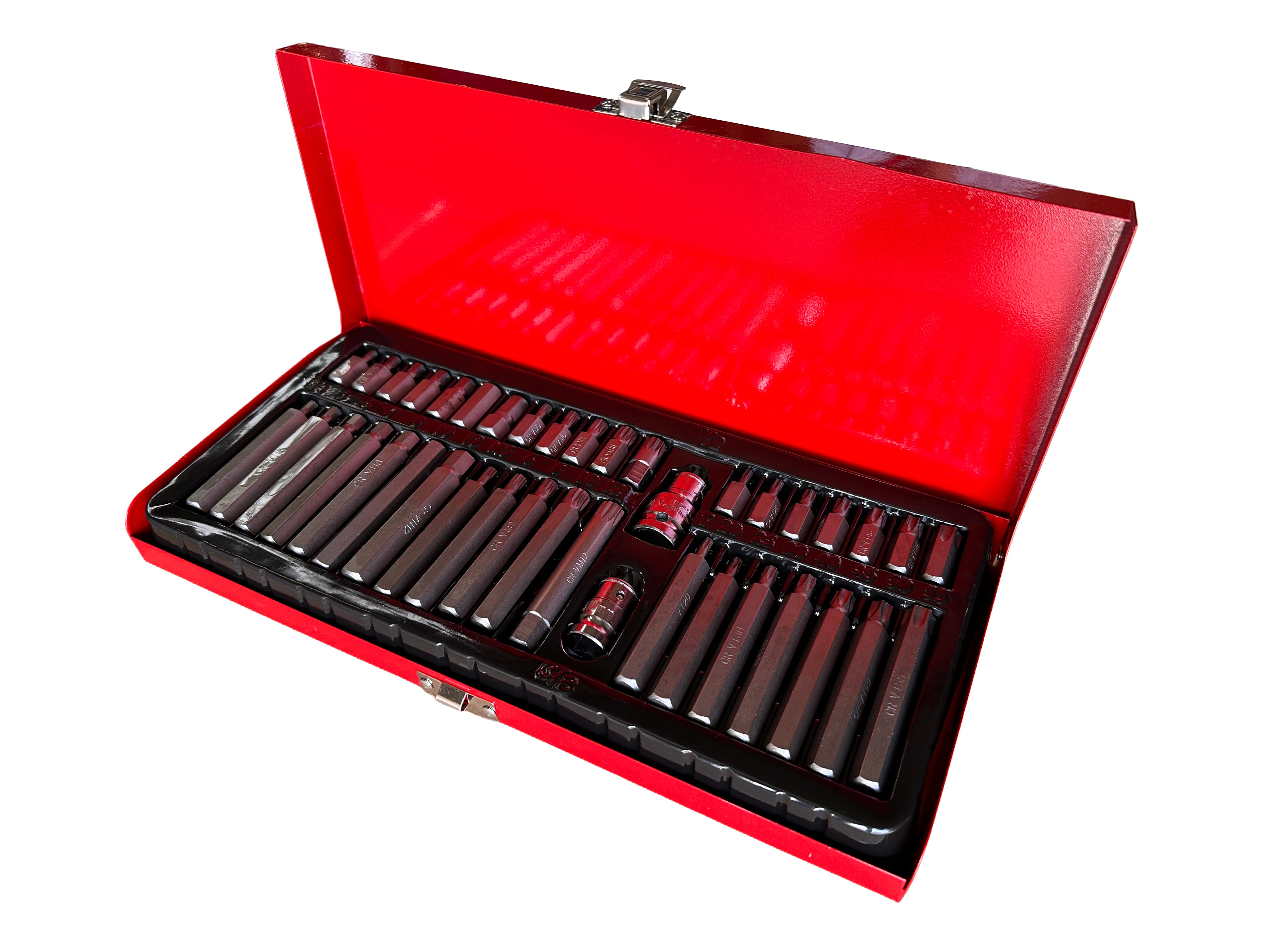TRUSA BITI IMBUSURI TORX XZN HEX SPLIN 40 BUC CUTIE METALICA GEBO TOOLS