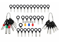 SET DEMONTAT TERMINALE PINI DIN PRIZE SI CUPLE ELECTRICE 38 PIESE  GEBO TOOLS