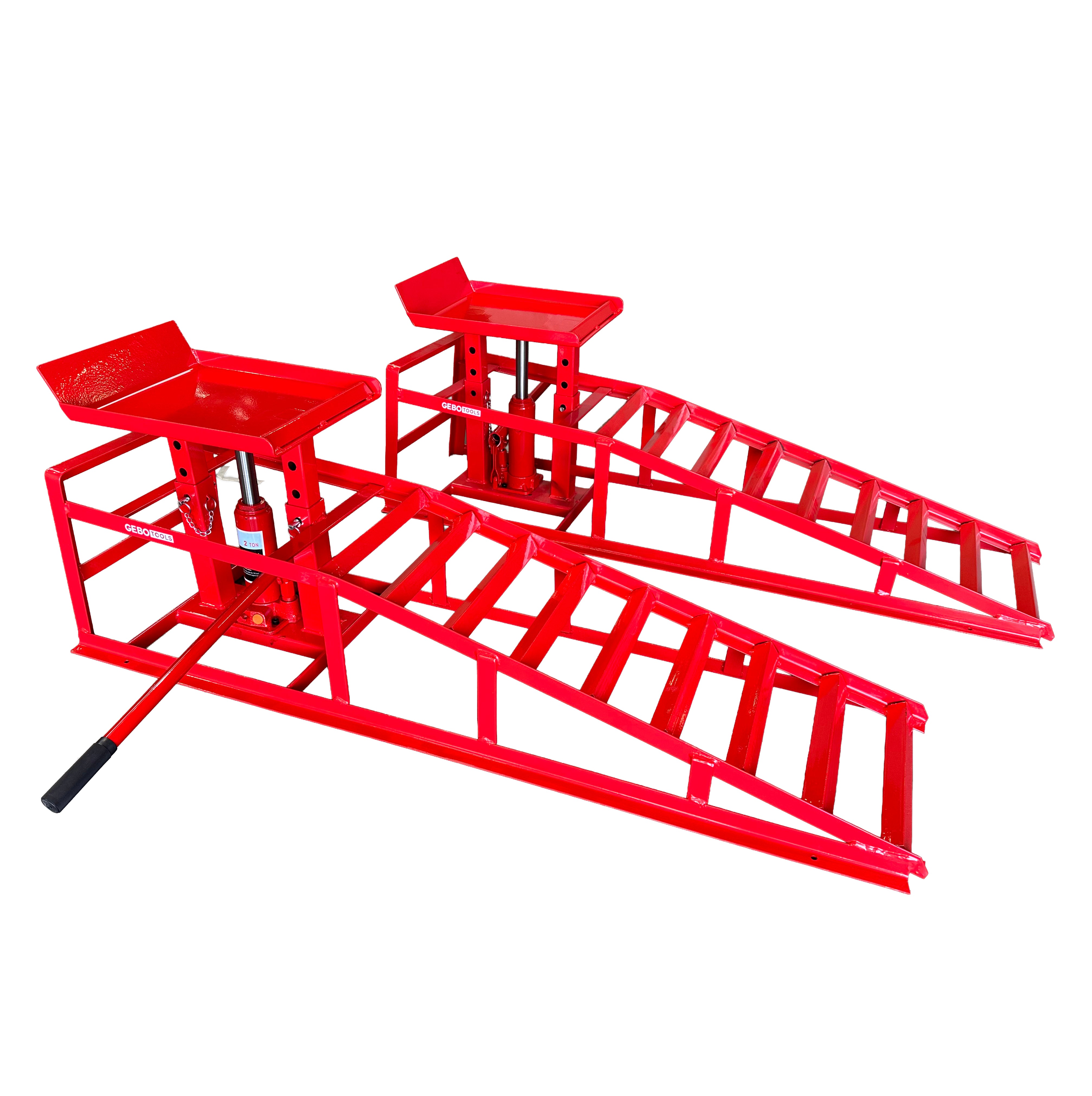 SET RAMPA AUTO CU ELEVARE HIDRAULICA 2T GEBO TOOLS