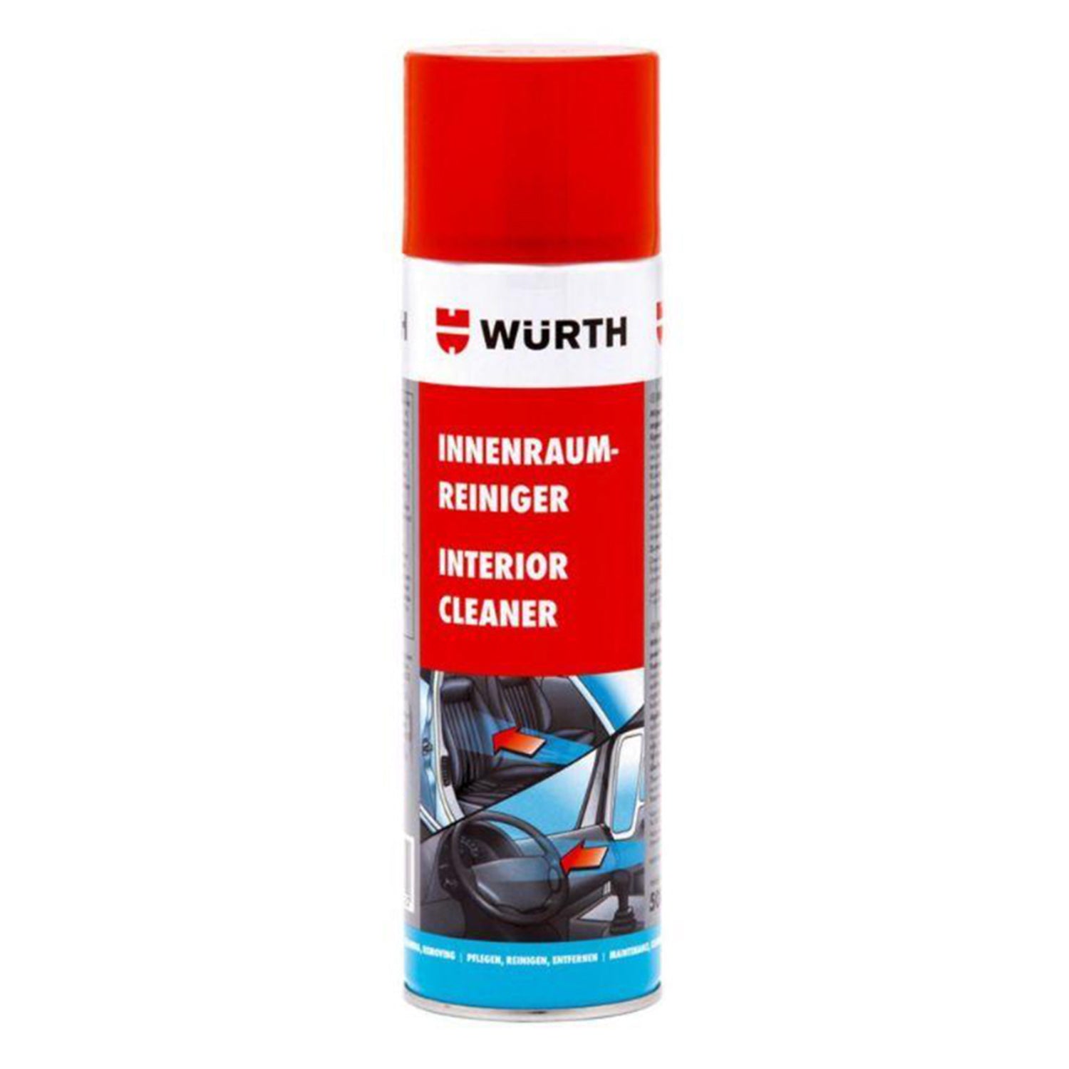 ﻿SPRAY SPUMA ACTIVA PENTRU CURATAT INTERIOR AUTO 500ML WURTH