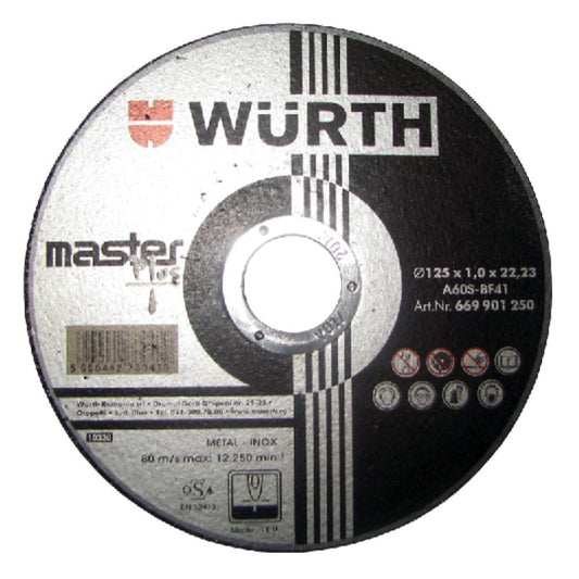 DISC DEBITARE MASTER D125X1.0 WURTH