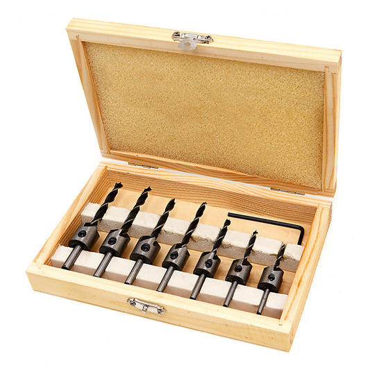 SET BURGHIE PENTRU LEMN 8 PIESE M1 HBM