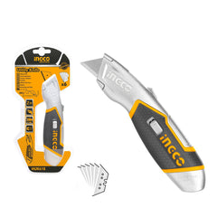 CUTTER METALIC FOLDABIL CU MANER DIN CAUCIUC CU 5 REZERVE INGCO