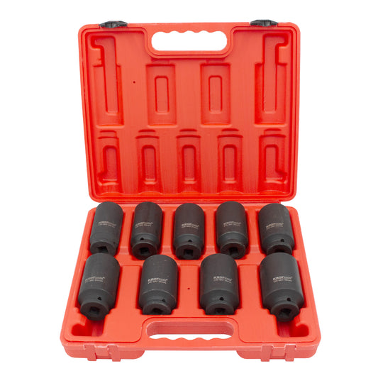 SET TUBULARE DE IMPACT 1/2 PENTRU PLANETARE 9 PIESE 29-38MM PSA VAG BMW KROFTOOLS