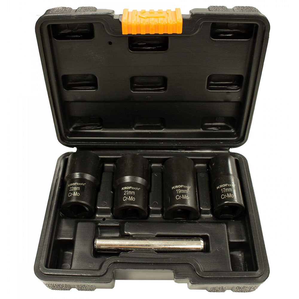 SET TUBULARE EXTRACTOARE DE SURUBURI 1/2 5 PIESE 17-22MM KROFTOOLS