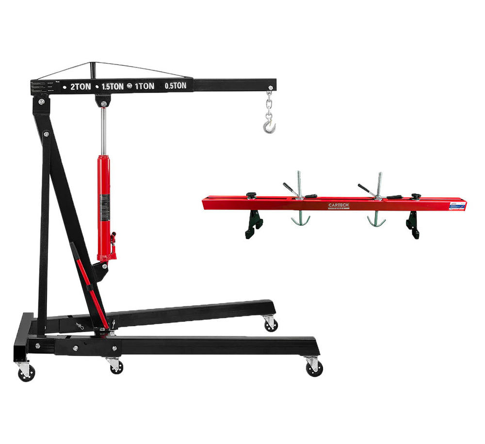 Girafa hidraulica scos motor 2T REDATS + traversa suport manual motor 0.5T GEBO TOOLS