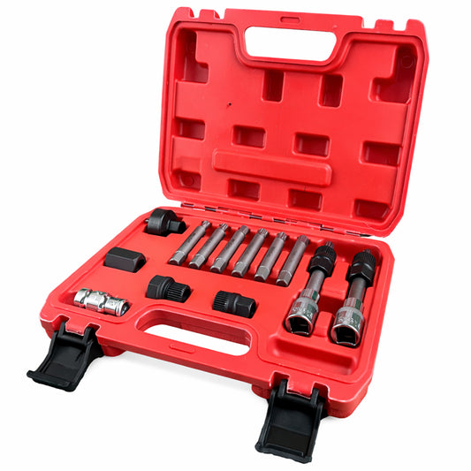 TRUSA CHEI MONTARE DEMONTARE FULII ALTERNATOR AUTO, UNIVERSALA, 13 PIESE GEBO TOOLS