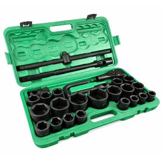 TRUSA TUBULARE DE IMPACT IN METRIC CU CLICHET 3/4" 1" 26 PIESE GEBO TOOLS