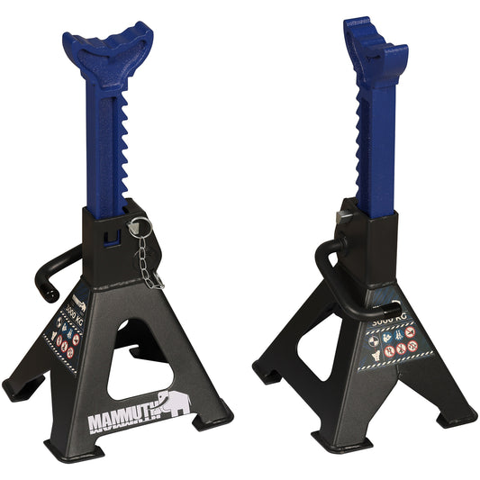 Set 2 capre 3T 29-43cm sustinere auto cu siguranta blocare dubla MAMMUTH