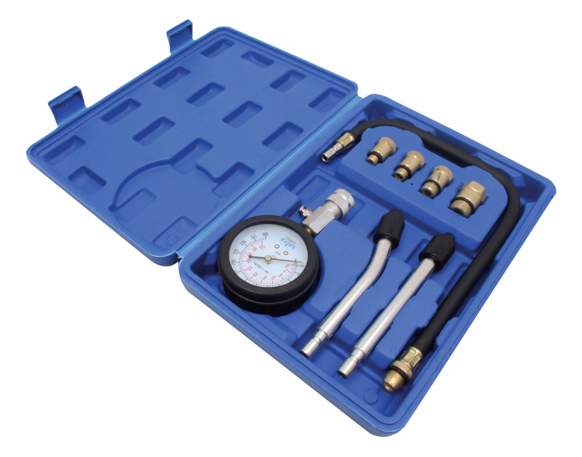 Tester compresmetru compresie  motoare benzina 8 piese