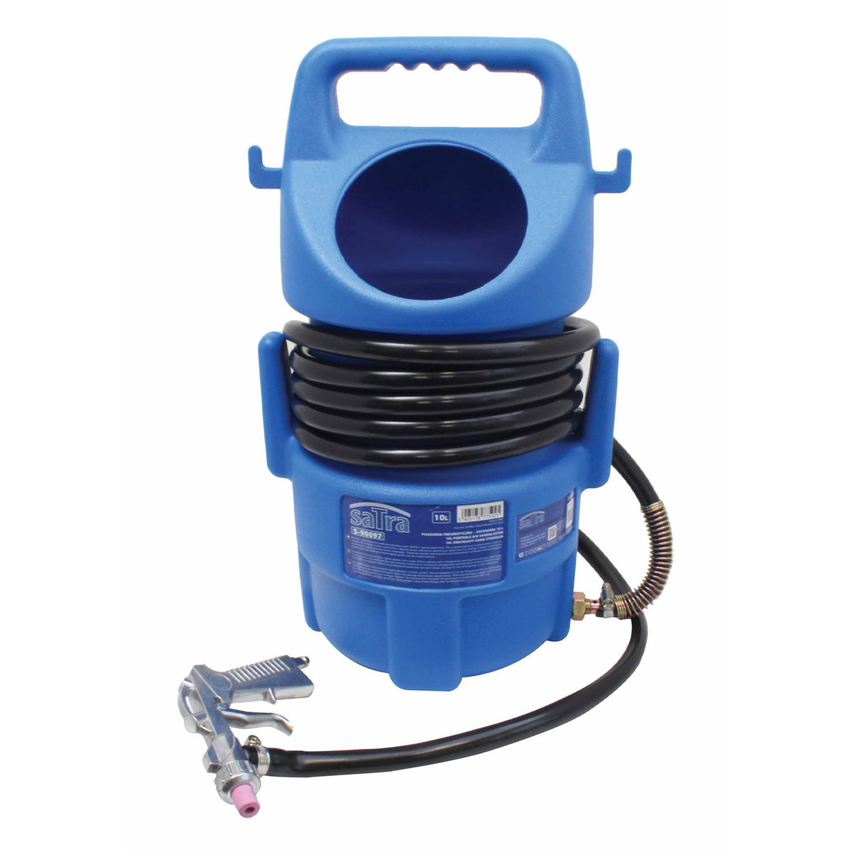 Aparat dispozitiv pneumatic cu absortie pentru sablat - rezervor 10l - SATRA