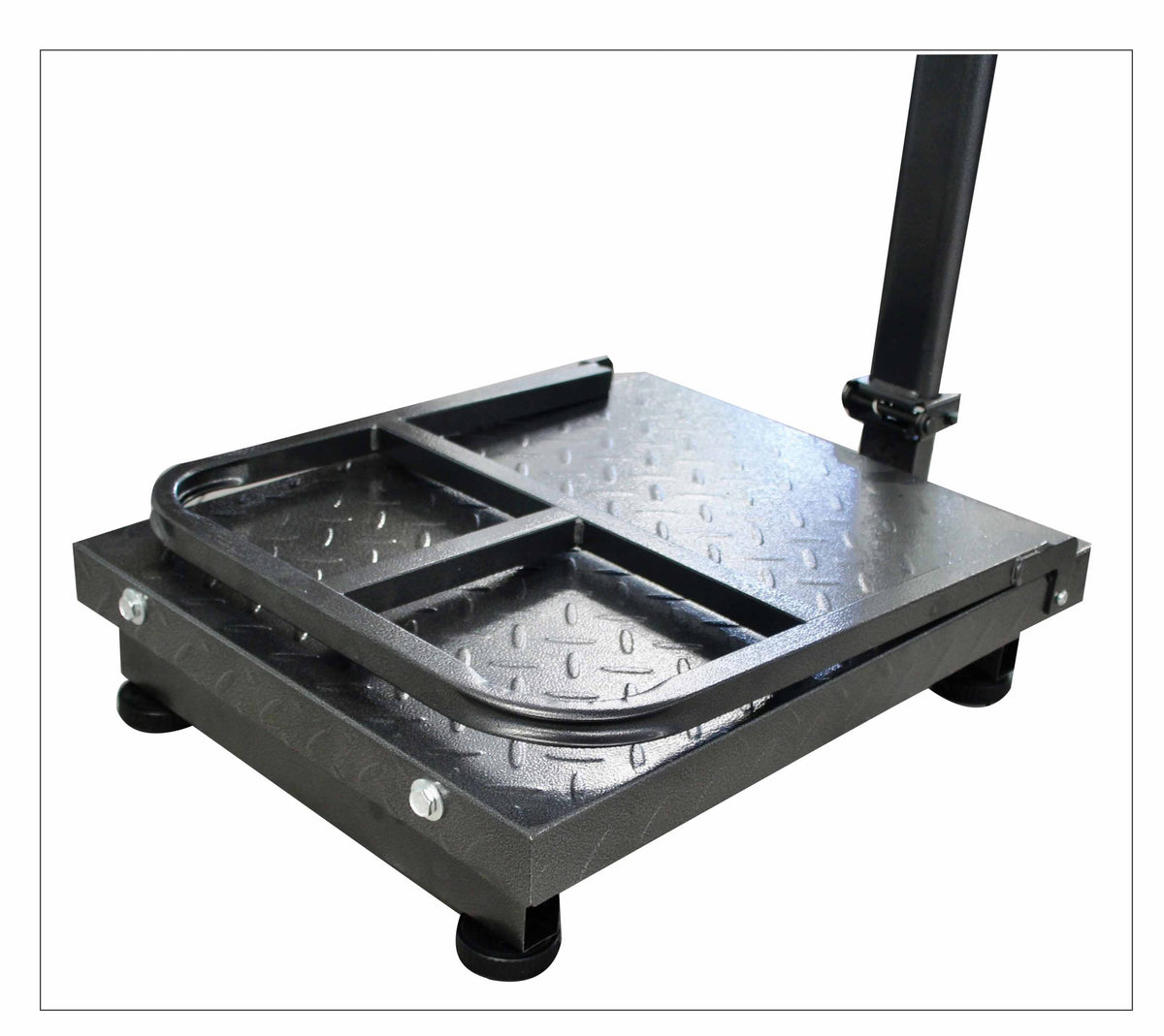 Cantar comercial pliabil cu platforma si ecran LCD 300 kg Satra