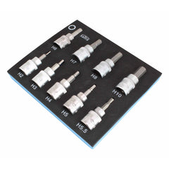 MODUL CHEI BITI HEXAGONALE IMBUS 3/8'' H2-H10 9 PIESE