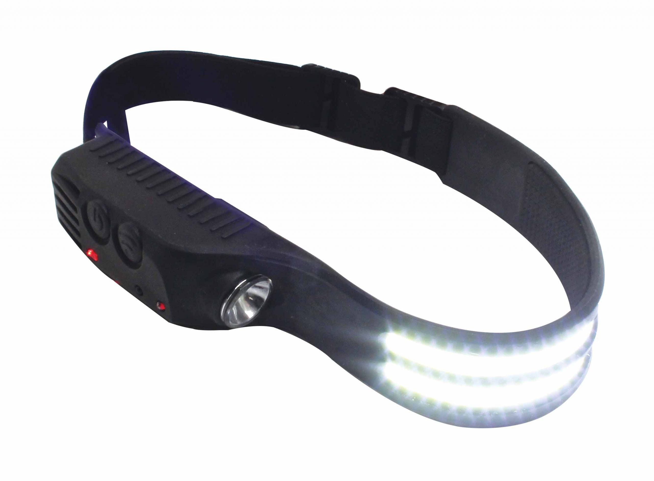 LANTERNA LED COB 3-5W 350Lm FRONTALA DE CAP CU SENZOR DE MISCARE SATRA