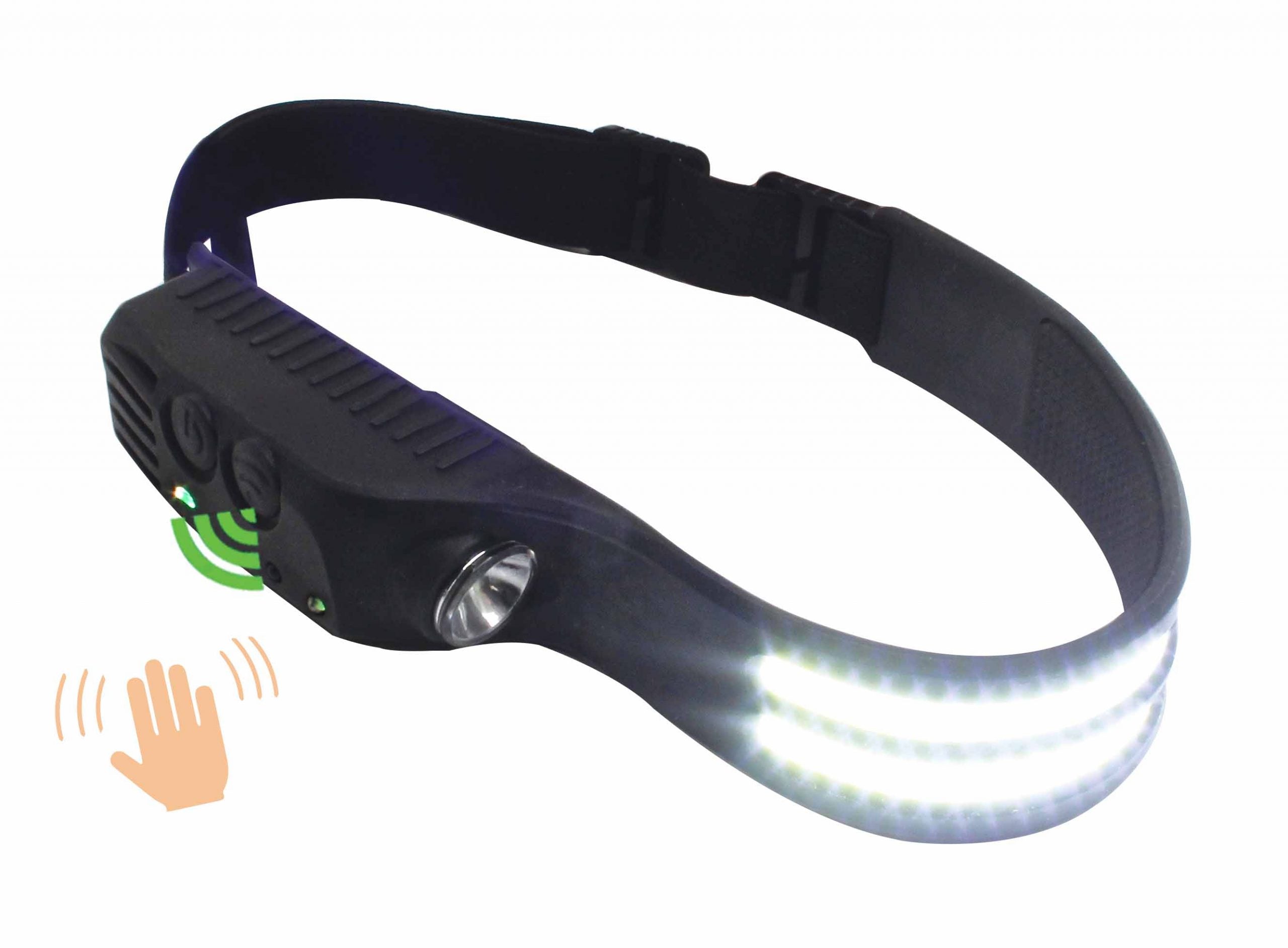 LANTERNA LED COB 3-5W 350Lm FRONTALA DE CAP CU SENZOR DE MISCARE SATRA