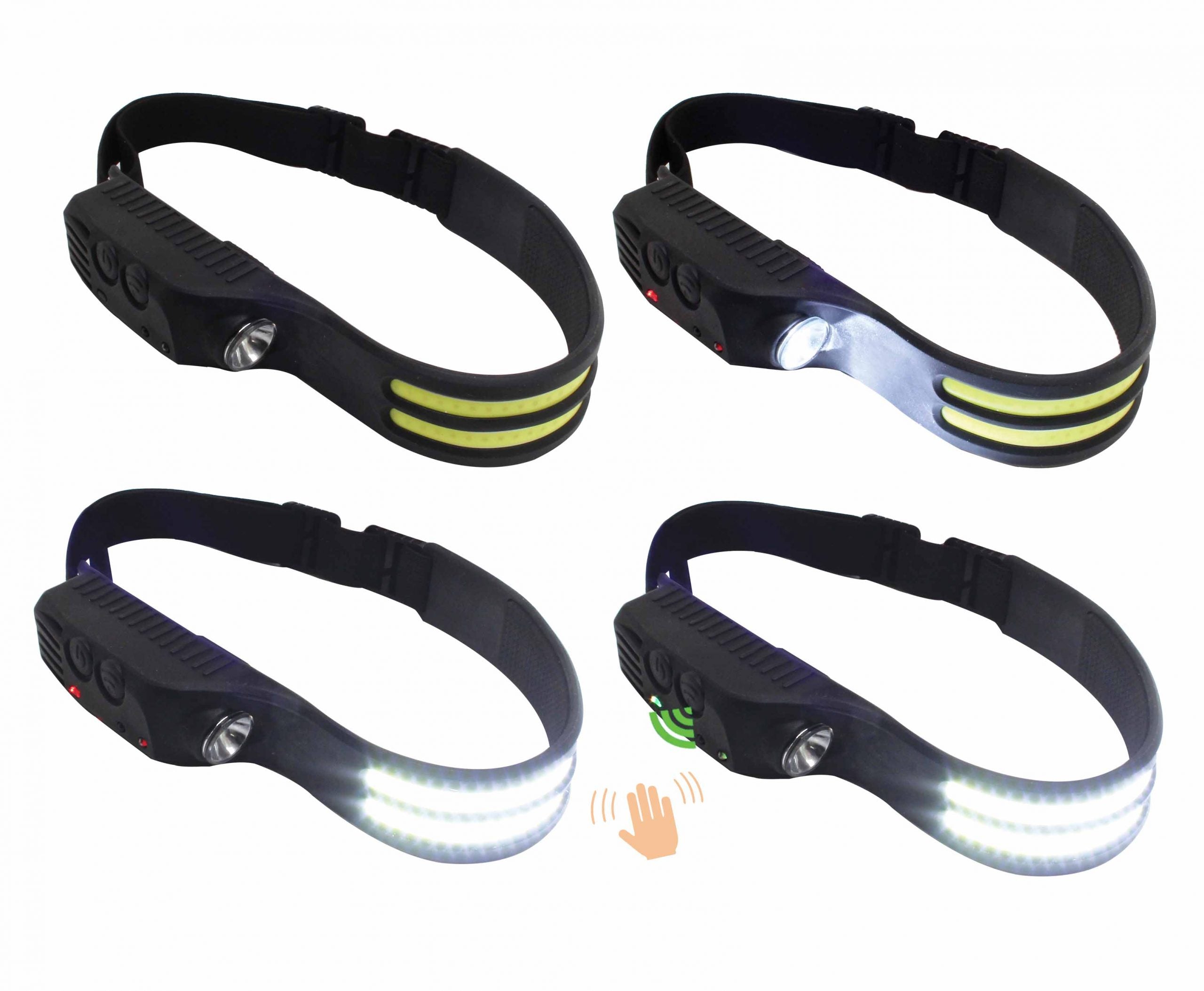 LANTERNA LED COB 3-5W 350Lm FRONTALA DE CAP CU SENZOR DE MISCARE SATRA