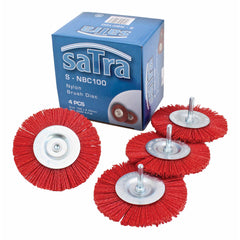 SET 4 PERII PENTRU SLEFUIRE CU TIJA 6.35MM TIP CIRCULAR DIAMETRU 100MM