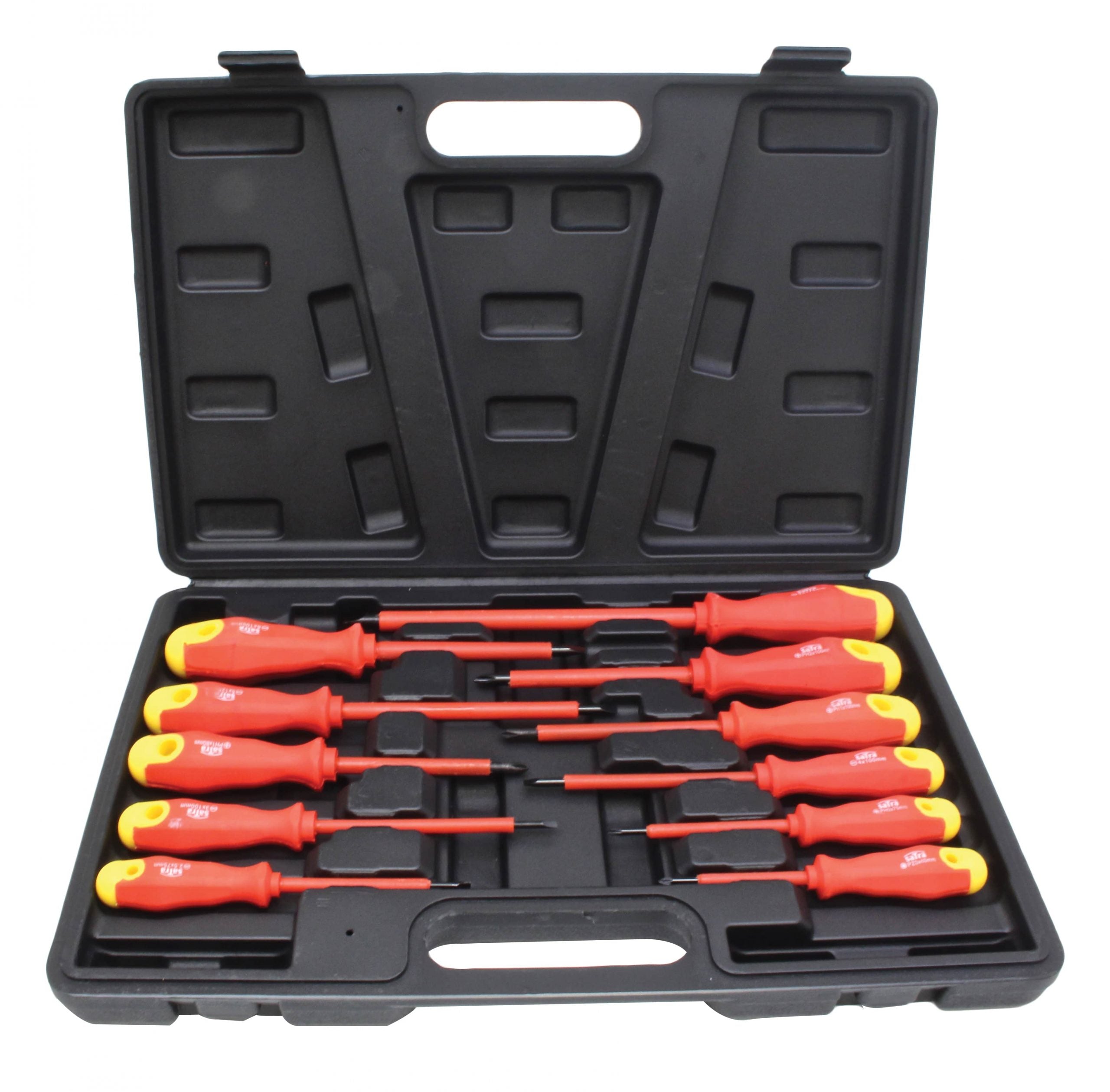 SET 11 SURUBELNITE IZOLATE PENTRU ELECTRICIENI, CR-V, CU VARF MAGNETIC