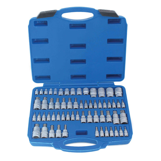 SET 60 DE CHEI BITI TORX E-TORX TORX PLUS 1/4 3/8 1/2