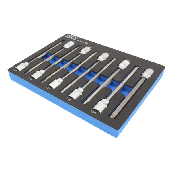 MODUL DULAP SET BITI TORX 3/8  T10-T55 LUNGIME 140MM