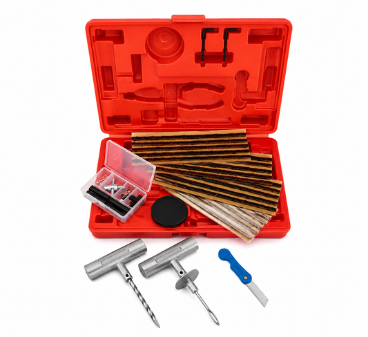 Trusa pentru reparat anvelope pneuri cu snur 55 piese