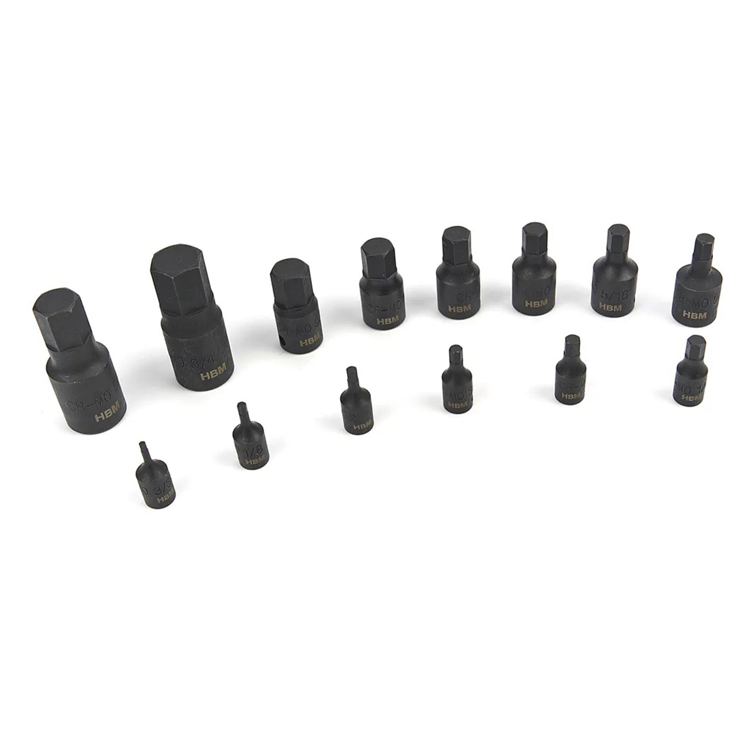 SET BITI IMBUS HEXAGON DE IMPACT IN INCH 14 PIESE HBM
