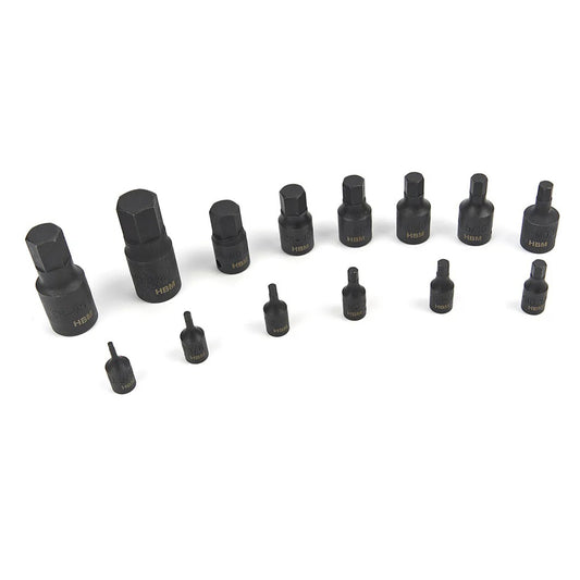 SET BITI IMBUS HEXAGON DE IMPACT IN INCH 14 PIESE HBM