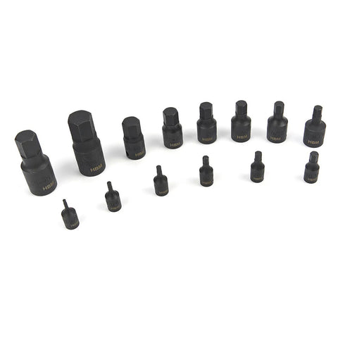 SET BITI IMBUS HEXAGON DE IMPACT IN INCH 14 PIESE HBM