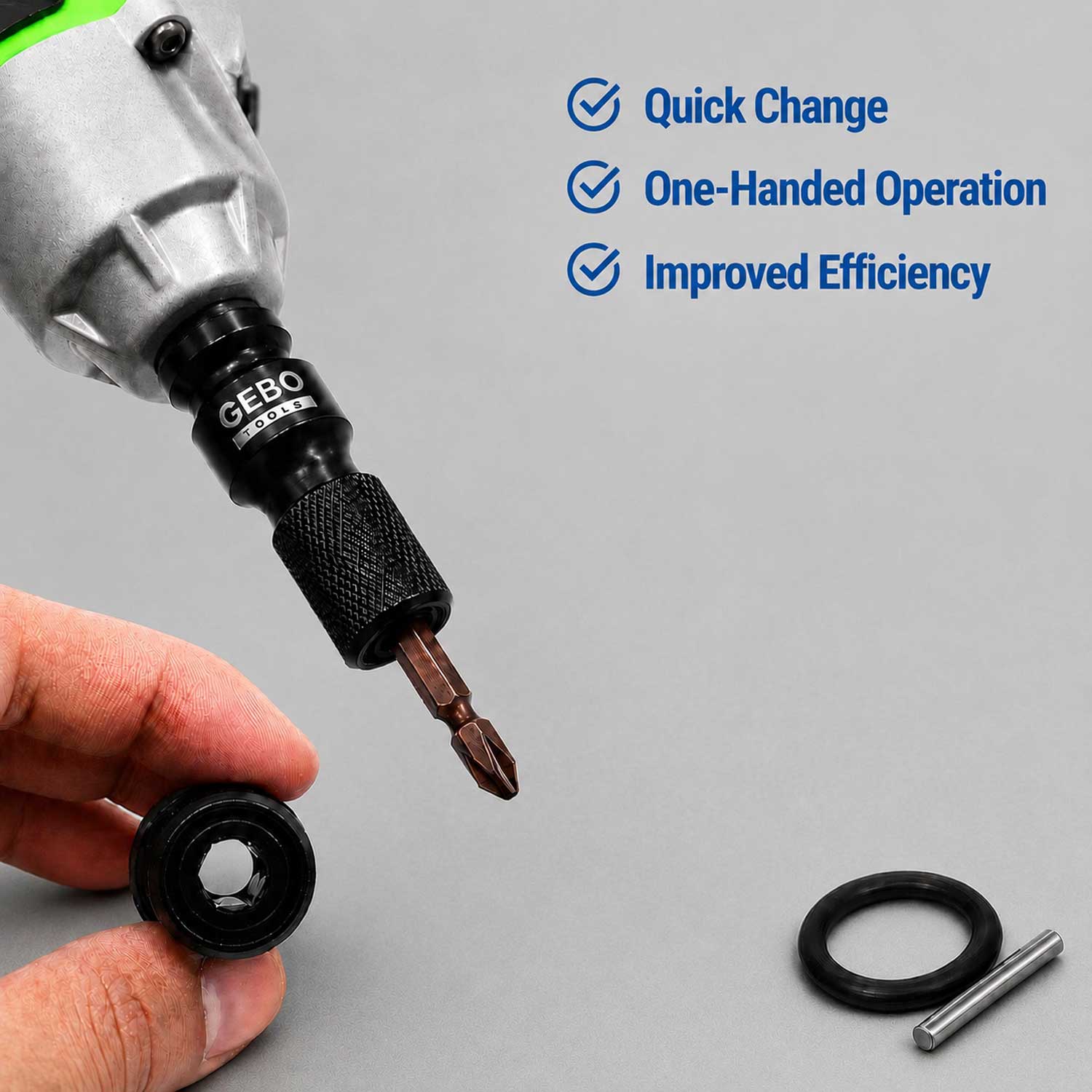 Adaptor de impact pentru biti 1/2 - 1/4 GEBO TOOLS
