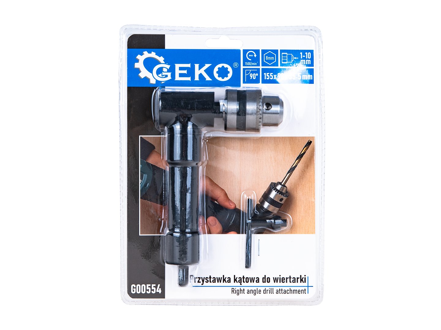Adaptor unghiular pentru masini de gaurit si insurubat 1-10mm GEKO