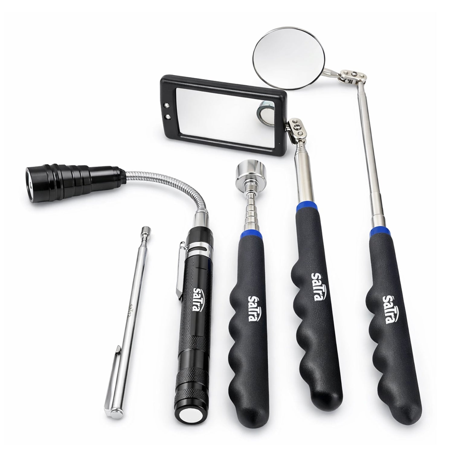 SET INSPECTIE SI RECUPERARE 5 PIESE - MAGNET, OGLINDA, LANTERNA LED