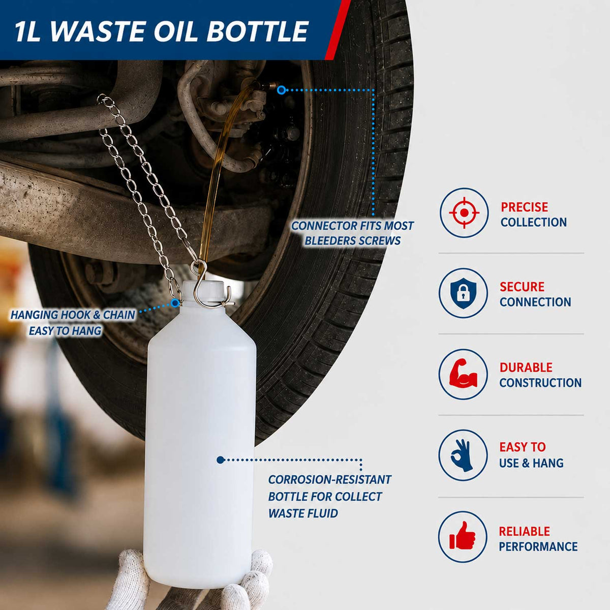 Aparat de aerisit schimbat lichid de frana 3l GEBO TOOLS