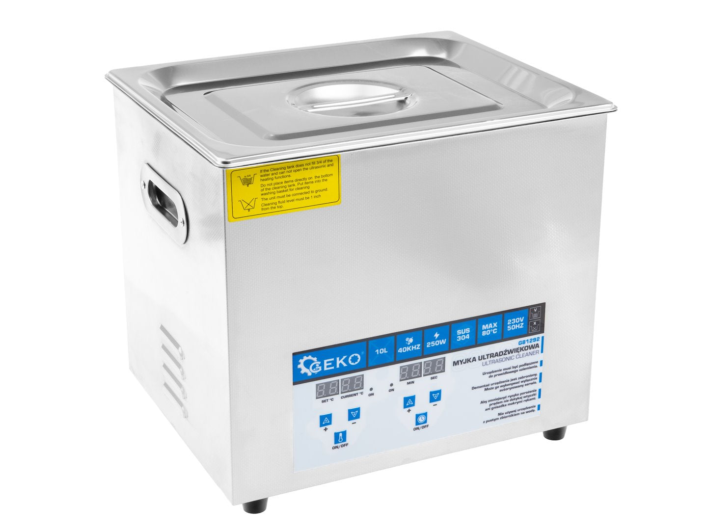 Aparat de curatat cu ultrasunete 10l 250W - GEKO