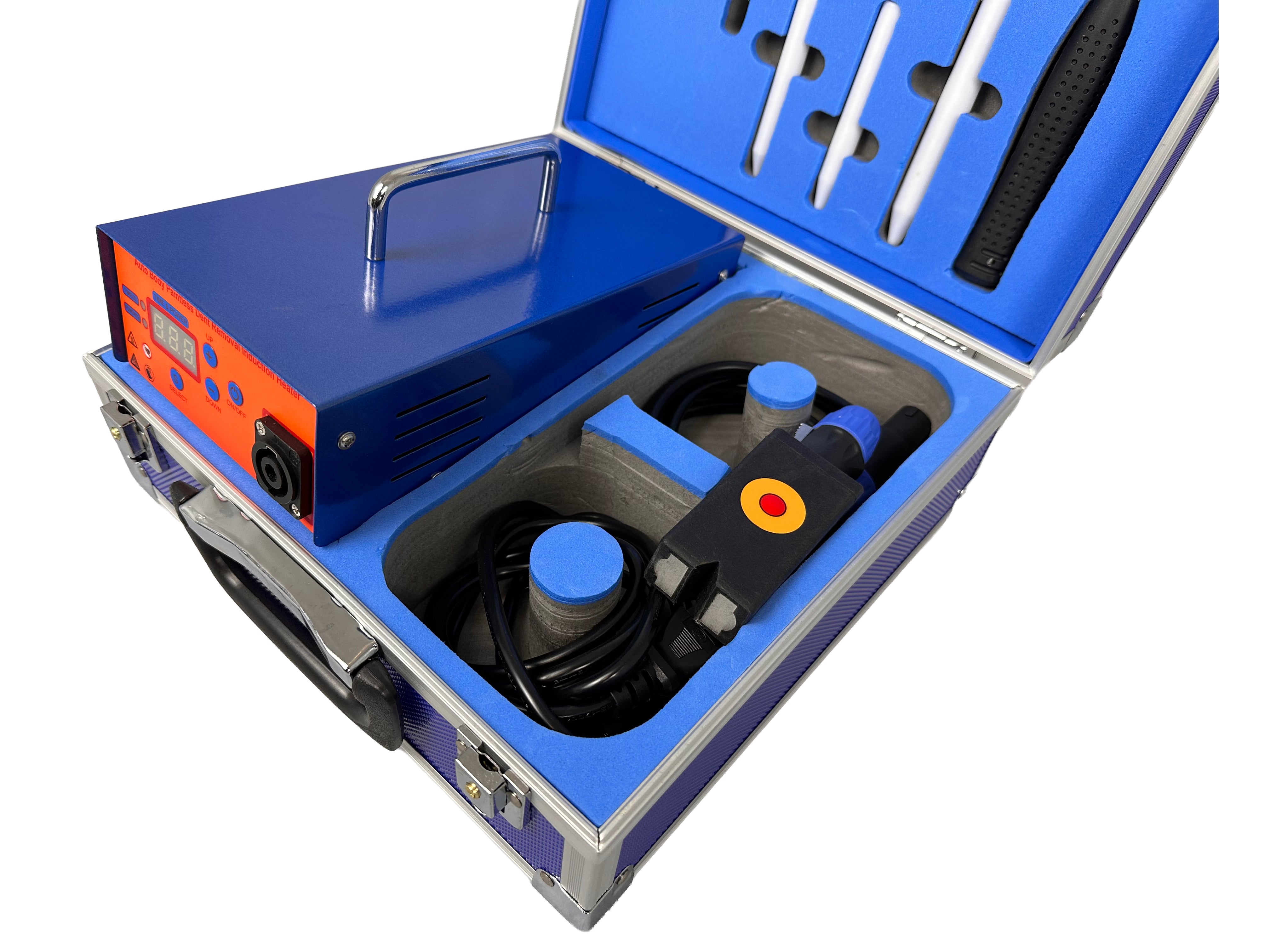 Aparat de incalzire prin inductie pentru reparat indreptat lovituri caroserie auto PDR 10 piese GEBO TOOLS