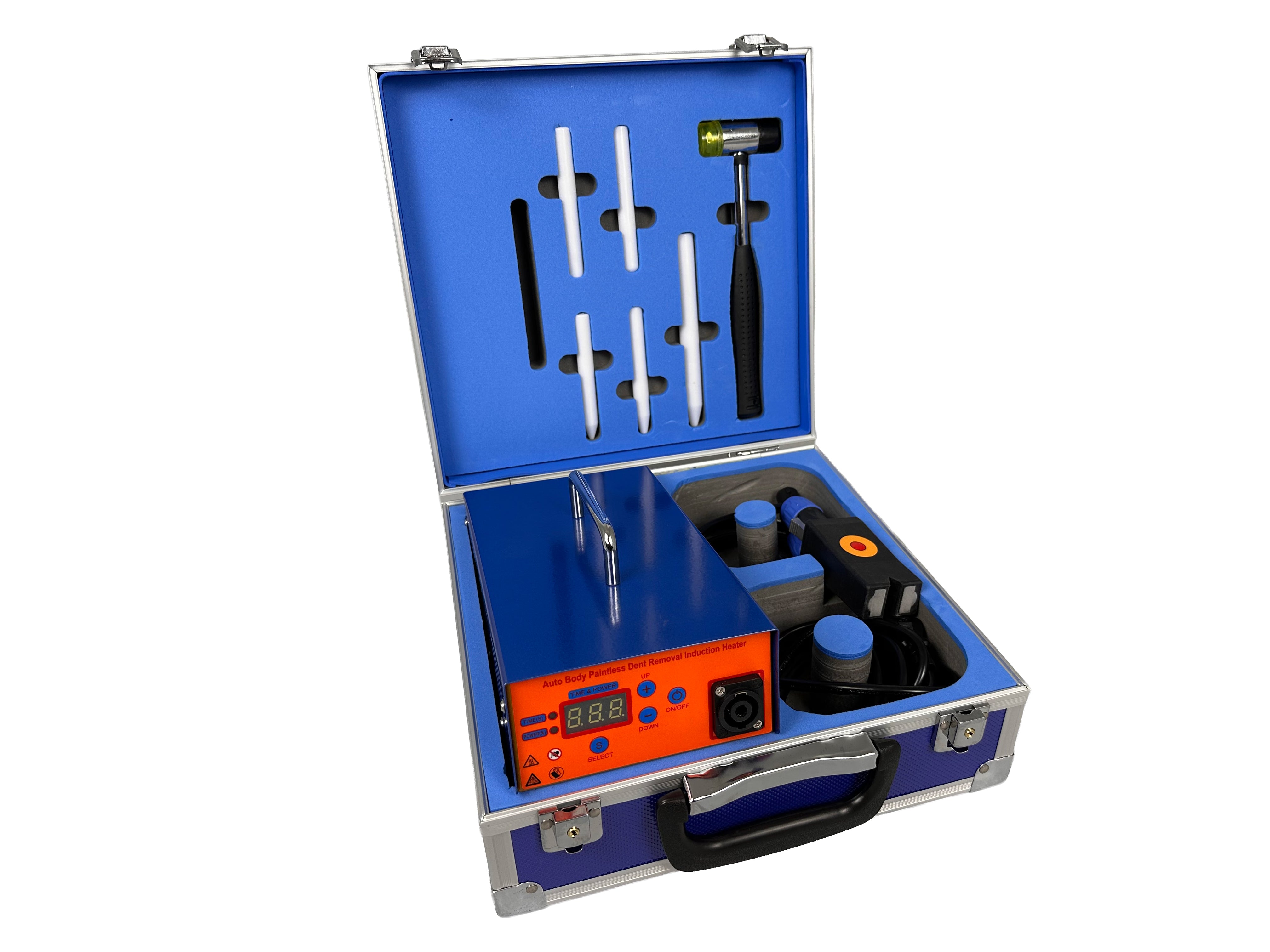 Aparat de incalzire prin inductie pentru reparat indreptat lovituri caroserie auto PDR 10 piese GEBO TOOLS