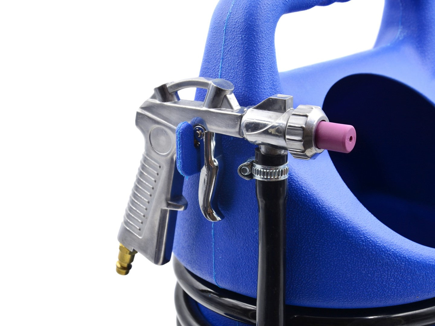 Aparat dispozitiv de sablat pneumatic mobil 10l GEKO