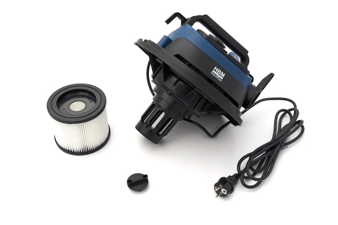 Aspirator profesional umed/uscat, 1600W, 40l compact si silentios HBM