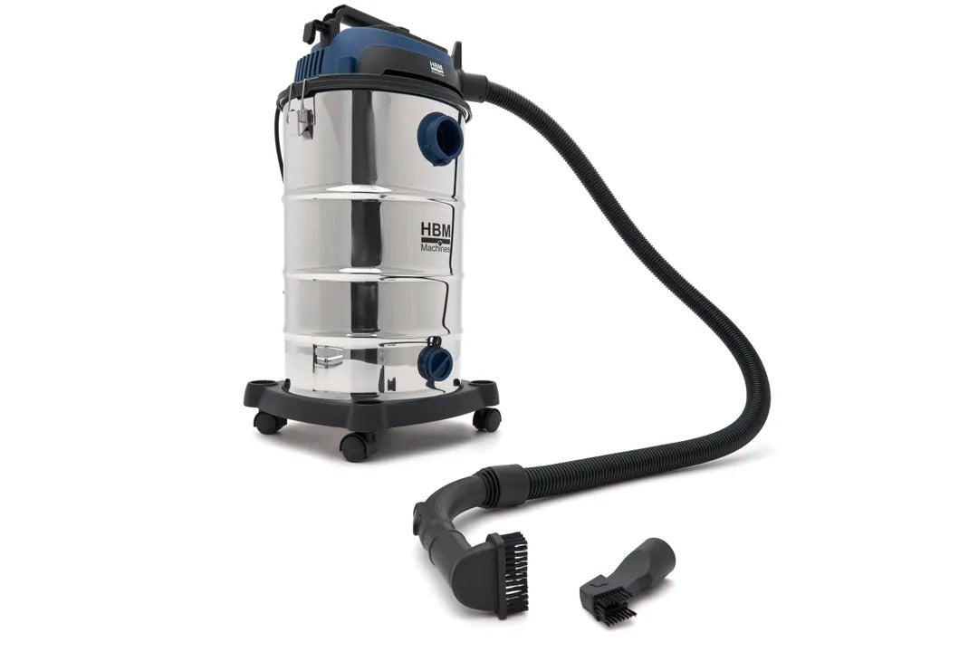 Aspirator profesional umed/uscat, 1600W, 40l compact si silentios HBM