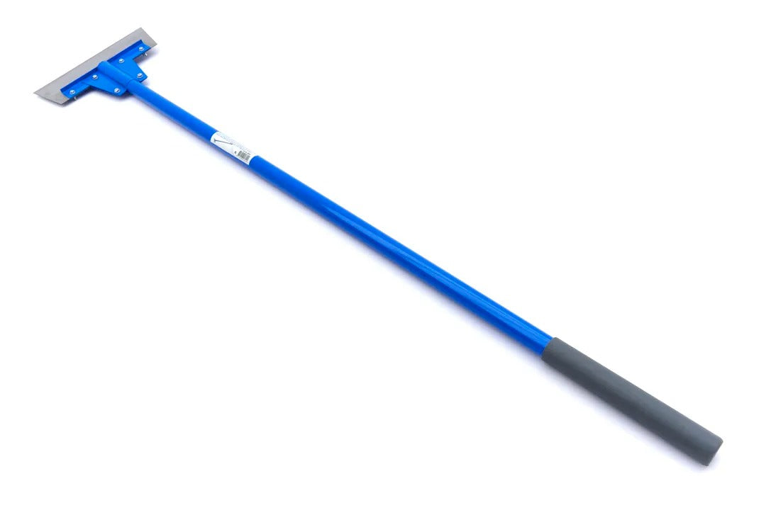RACLETA PODEA HBM OLANDA 300 MM CU COADA DIN FIBRA DE STICLA 1350 MM, PENTRU INDEPARTAREA ADEZIVULUI, VOPSELEI SAU MOCHETEI