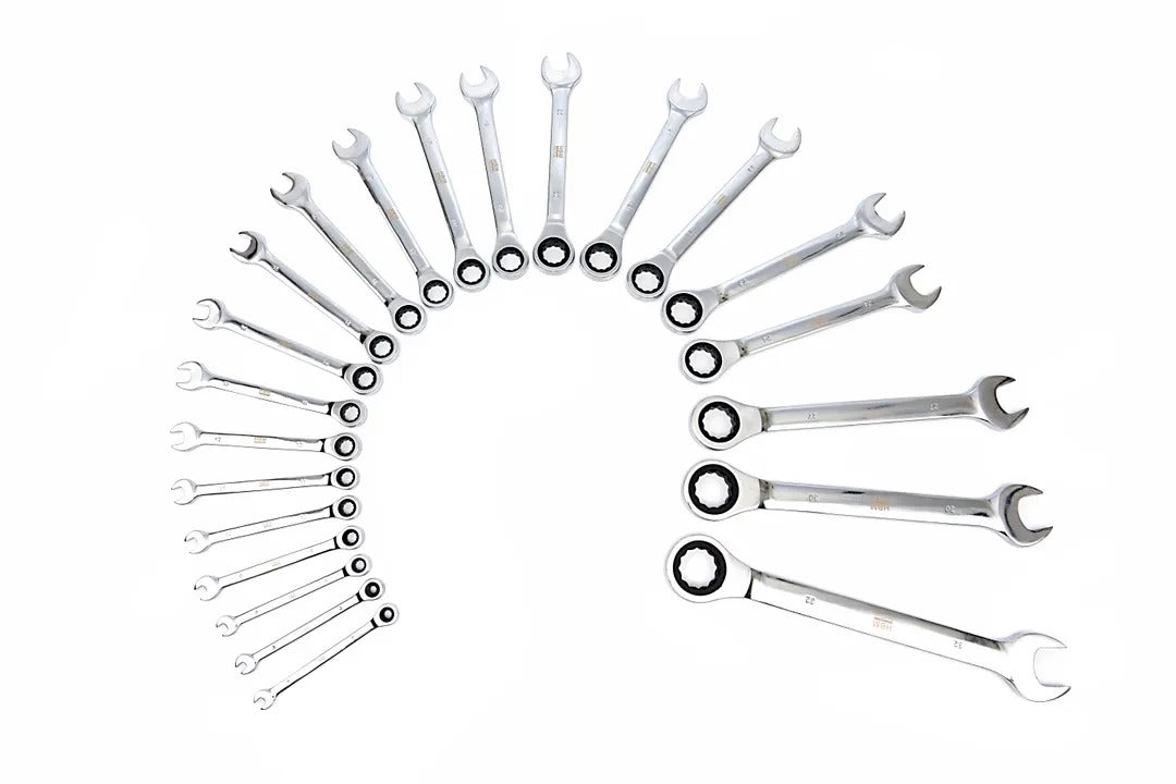 TRUSA CHEI COMBINATE CU CLICHET  6-32 MM 22 PIESE HBM