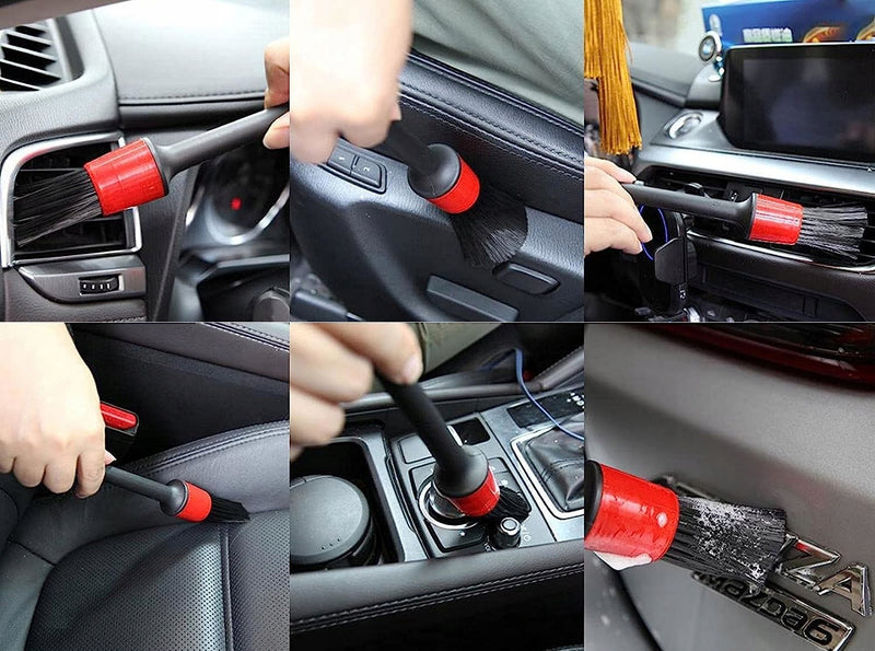 ﻿SET PERII LAVETE PENTRU CURATAT INTERIOR EXTERIOR - DETAILING AUTO 15 PIESE