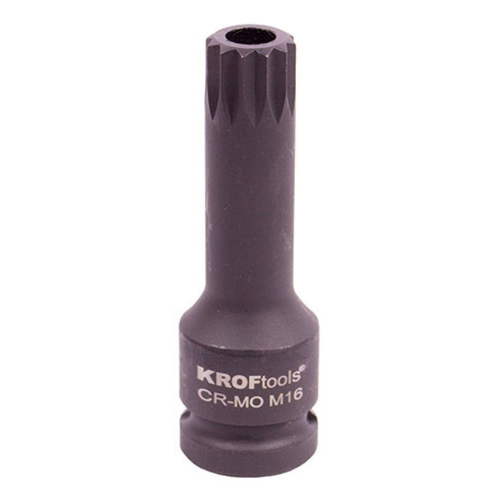 Bit spline m16 de impact cu gaura 1/2 KROFTOOLS