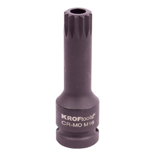 Bit spline m16 de impact cu gaura 1/2 KROFTOOLS